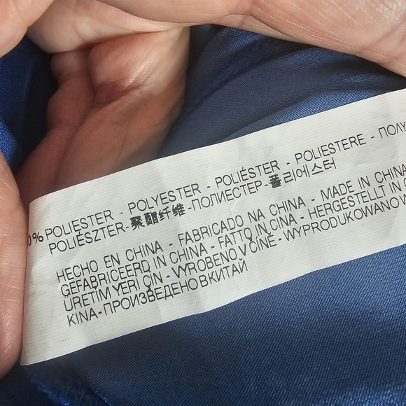 Zara Basic Maxi Skirt Womens Small Lighweight Fairy Flowy Peacock Blue Travel - Picture 8 of 9